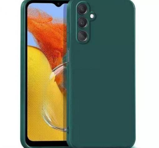Силиконов калъф / гръб / TPU кейс за Samsung S24 - тъмнозелен кейс със защита за камерата