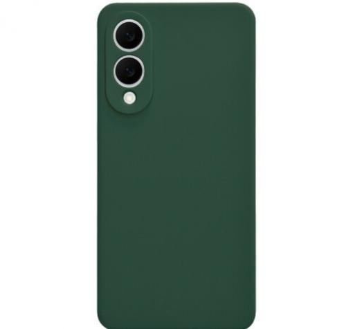 Силиконов калъф / гръб / TPU кейс за Samsung S25 Edge - Тъмнозелен гръб със защита за камерата