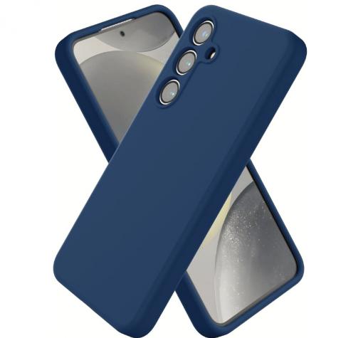Силиконов калъф / кейс / Nano TPU за Samsung S25 Plus - тъмно син гръб със защита за камерата
