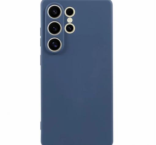 Силиконов калъф / кейс / за Samsung S26 Ultra - Тъмносин гръб със защита за камерата