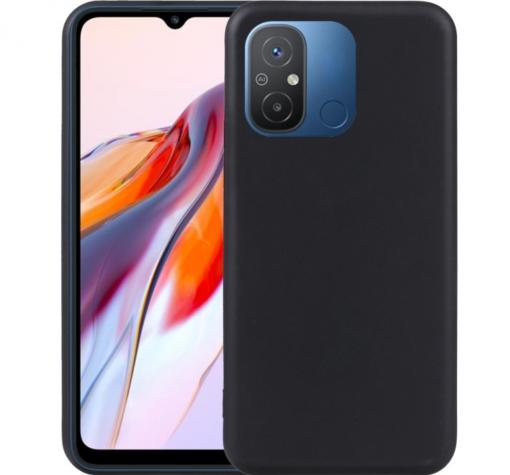 Силиконов калъф / гръб / кейс за Xiaomi Redmi 12C - черен