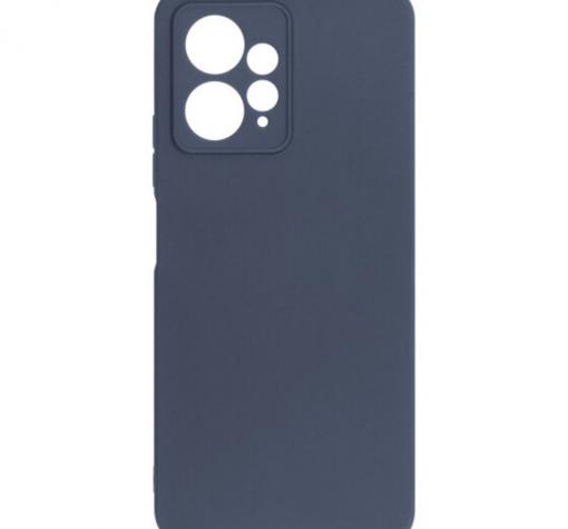Силиконов калъф / гръб / кейс TPU Silicone Soft Cover case за Xiaomi Redmi Note 12 4G - тъмносин със защита за камерата