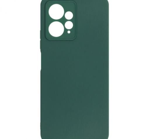 Силиконов калъф / гръб / кейс TPU Silicone Soft Cover case за Xiaomi Redmi Note 12 4G - тъмнозелен със защита за камерата