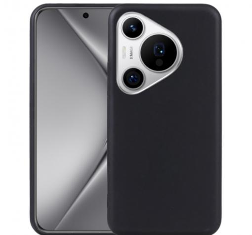 Силиконов калъф / гръб / TPU кейс за Huawei Pura 70 - черен кейс