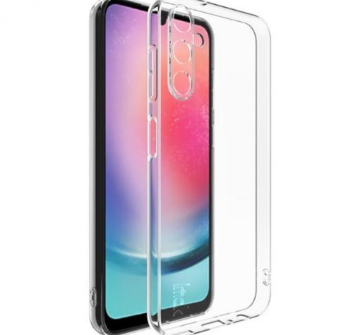 Луксозен силиконов калъф / гръб / TPU кейс за Samsung A25 5G - прозрачен кейс със защита за камерата