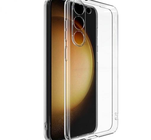 Силиконов калъф / гръб / TPU кейс за Samsung S24 Plus - прозрачен кейс със защита за камерата