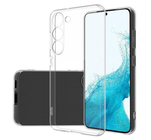 Силиконов калъф / гръб / кейс за Samsung S23 Plus 5G - прозрачен със защита за камерата