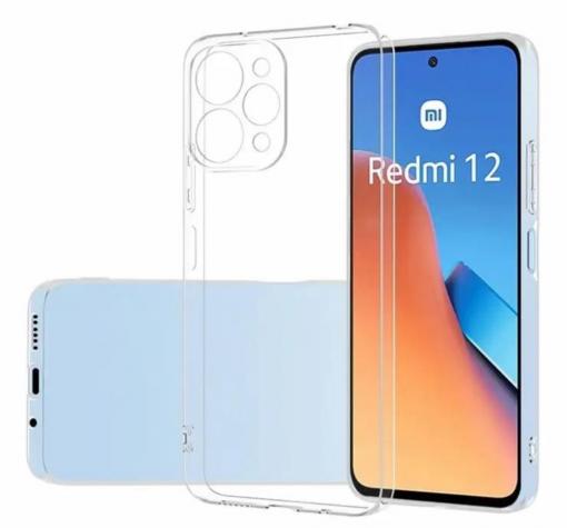 Луксозен силиконов калъф / гръб / TPU кейс за Xiaomi Redmi 12 4G / 5G - прозрачен кейс със защита за камерата