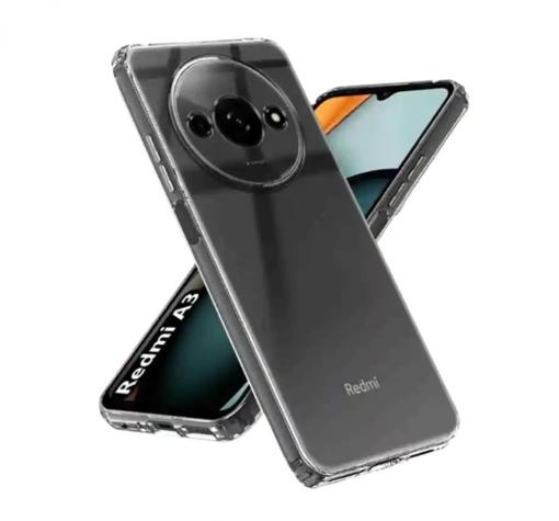 Силиконов калъф / гръб / TPU кейс за Xiaomi Redmi A3 - прозрачен кейс със защита за камерата
