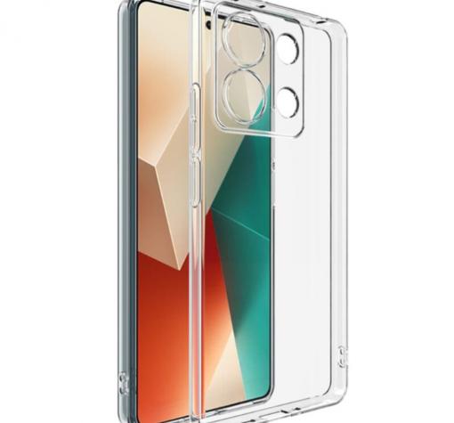 Силиконов калъф / гръб / TPU кейс за Xiaomi Redmi Note 13 Pro 5G - прозрачен кейс със защита за камерата