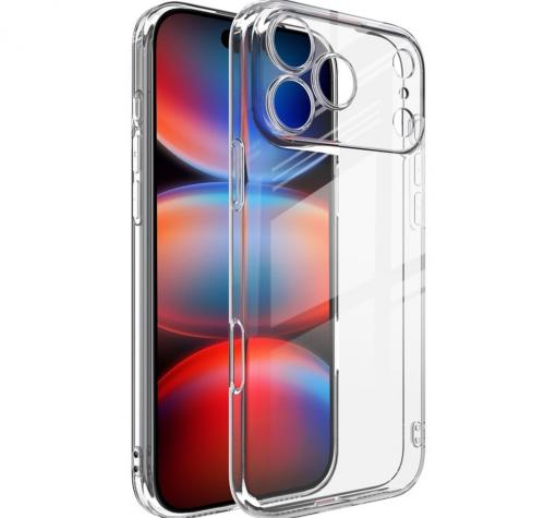 Силиконов калъф / гръб / за iPhone 17 Pro - прозрачен кейс със защита за камерата