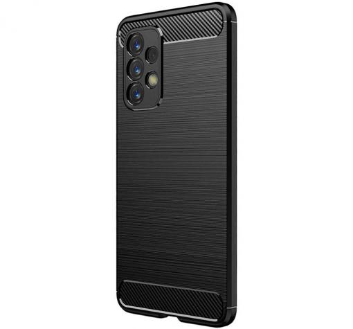Силиконов калъф / гръб / TPU кейс за Samsung A53 5G - черен / carbon