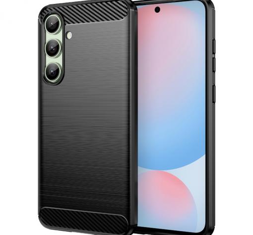 Силиконов калъф / гръб / кейс за Samsung A16 - черен / carbon