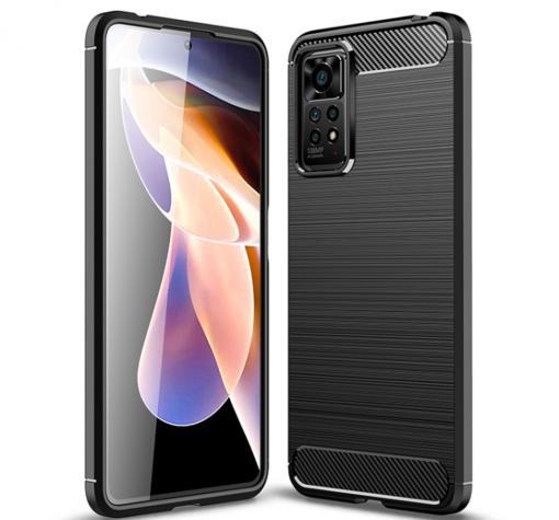 Силиконов калъф / гръб / TPU кейс за Xiaomi Redmi Note 11 Pro 4G - черен / carbon