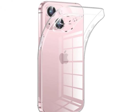 Луксозен силиконов калъф / гръб / TPU кейс за iPhone 15 Plus (6.7) - прозрачен кейс със защита за камерата