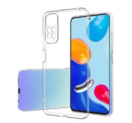 Луксозен силиконов калъф / гръб / кейс 2.0mm за Xiaomi Redmi Note 11 Pro 4G / Note 11 Pro 5G - прозрачен със защита за камерата