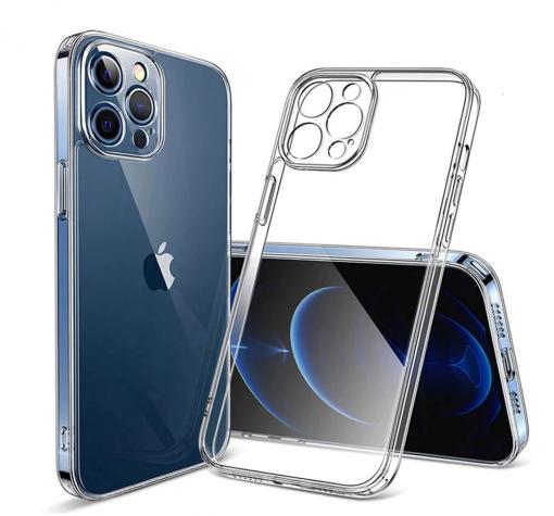 Луксозен силиконов калъф / гръб / TPU кейс за iPhone 14 Pro Max (6.7) - прозрачен със защита за камерата
