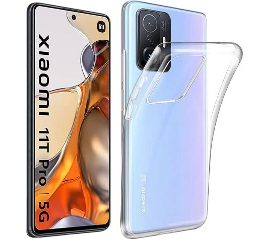 Силиконов калъф / гръб / кейс за Xiaomi 11T 5G / 11T Pro 5G - прозрачен