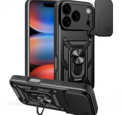 Силиконов твърд кейс Defender Slide за iPhone 17 Pro Max (6.9)
