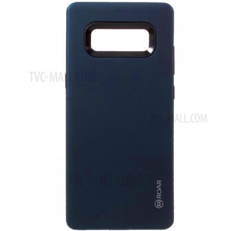 Луксозен силиконов калъф / гръб / TPU Roar Mil Grade Hybrid Case за Samsung Note 8 N950 - тъмно син