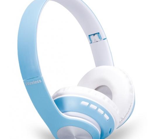 Стерео слушалки Bluetooth 66BT / Wireless Headphones / безжични Bluetooth Wireless слушалки 66BT - сини