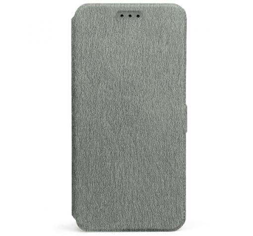 Кожен калъф Flip тефтер Flexi със стойка за Huawei P Smart 2021 - сив