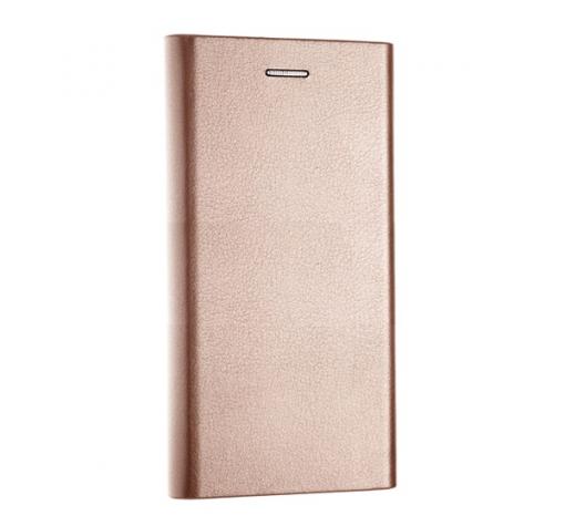 Кожен калъф Bravo Book със стойка за Samsung S9 G960 - Rose Gold / Flexi