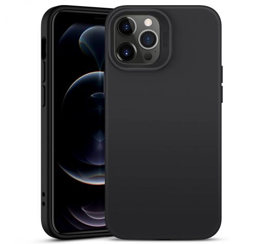 Луксозен силиконов калъф / гръб / Nano TPU за Apple iPhone 12 / 12 Pro 6.1'' - Черен