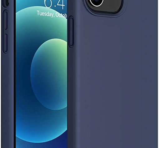 Луксозен силиконов калъф / гръб / TPU Soft Jelly Case за Apple iPhone 12 /12 Pro 6.1'' - Тъмно Син