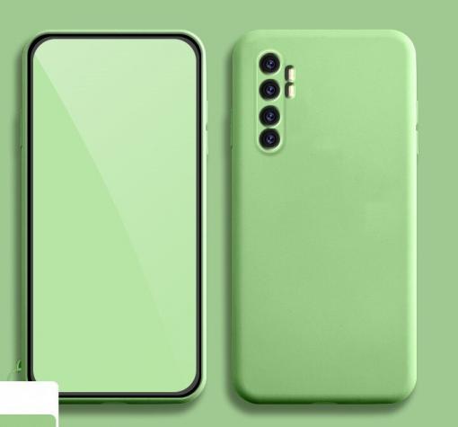 Луксозен силиконов калъф / гръб / TPU Soft Jelly Case за Xiaomi Mi Note 10 Lite - Зелен