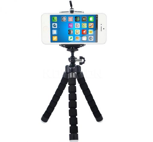Универсална стойка Spider Tripod Mini за смартфон и фотоапарат - черна