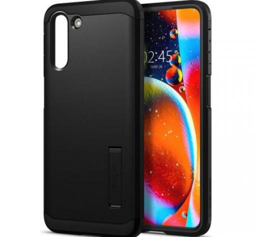 Оригинален гръб Spigen Tough Armor със стойка за Samsung S21 - черен