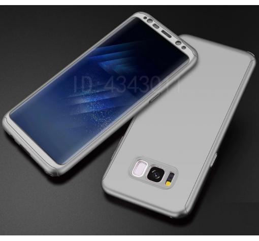 Твърд гръб Magic Skin 360° FULL за Samsung S8 G950 - сребрист