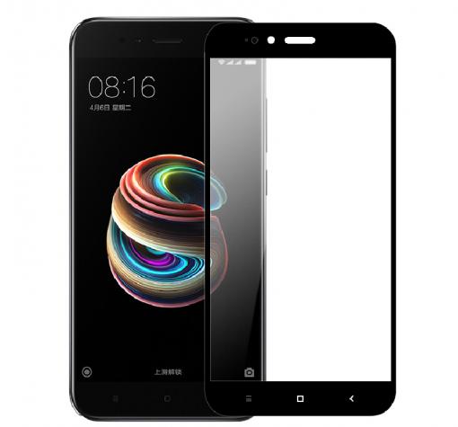 3D full cover Tempered glass screen protector Xiaomi Mi 6 / Mi6 / Извит стъклен скрийн протектор Xiaomi Mi 6 / Mi6 - черен