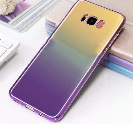 Луксозен гръб Glaze Case за Samsung S8 G950 - преливащ / златисто и лилаво