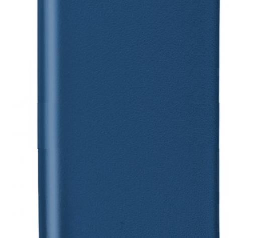 Луксозен кожен калъф Flip тефтер със стойка OPEN за Samsung S24 FE - син