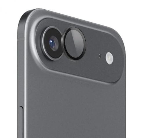 Стъклен протектор / 5D Tempered Glass Camera Lens / за задна камера на Apple iPhone 17 Air (6.9) - метални рингове / черни