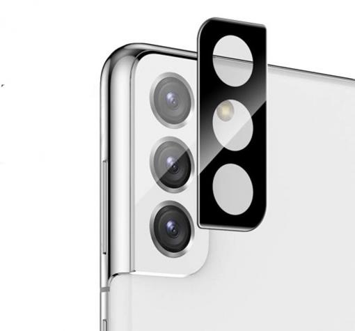 Стъклен протектор за задна камера 5D Full cover за Samsung S21 FE 5G - черен