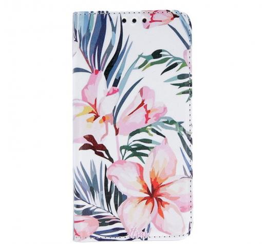Кожен калъф Flip тефтер със стойка Trendy Book за Samsung A51 - Blossom