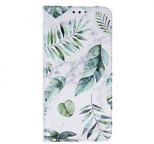 Кожен калъф Flip тефтер със стойка Trendy Book за Huawei Nova 5T / Honor 20 - Spring Leaves