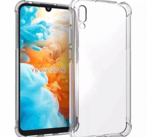 Удароустойчив силиконов калъф за Huawei Y6 Pro 2019 - прозрачен