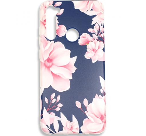 Луксозен силиконов калъф / гръб / TPU за Huawei P40 lite E - Spring / син с цветя