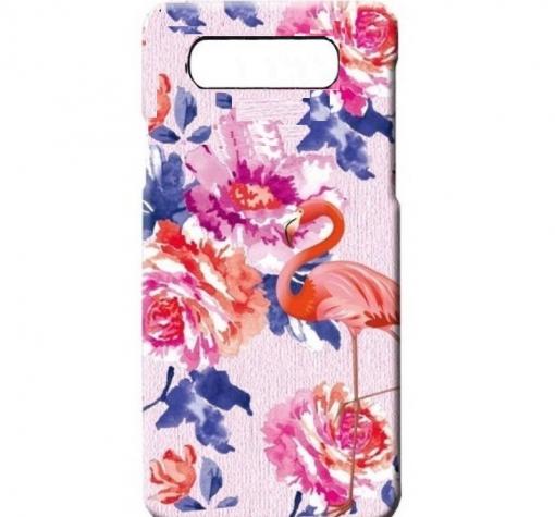 Силиконов калъф / гръб / TPU LUXO за Samsung S10 Plus - цветя / розово фламинго