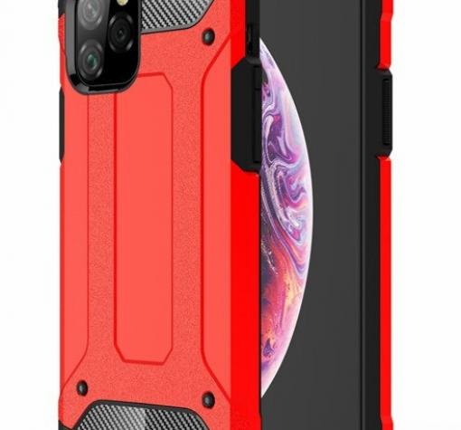 Силиконов гръб TPU Spigen Hybrid с твърда част за Apple iPhone 11 Pro 5.8" - червен