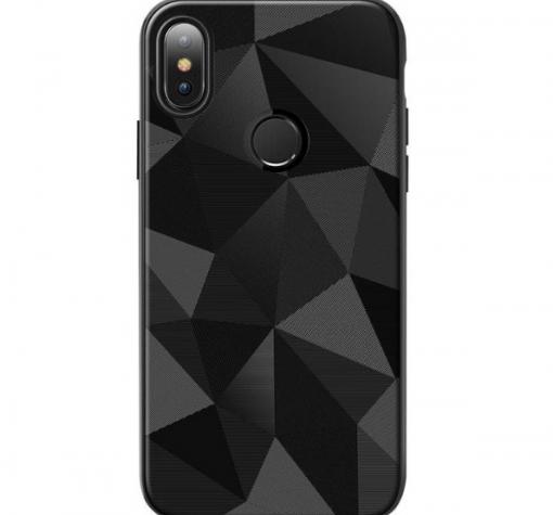 Силиконов калъф / гръб / PRISM GEOMETRIC TPU за Samsung A9 A920F 2018 - черен / призма