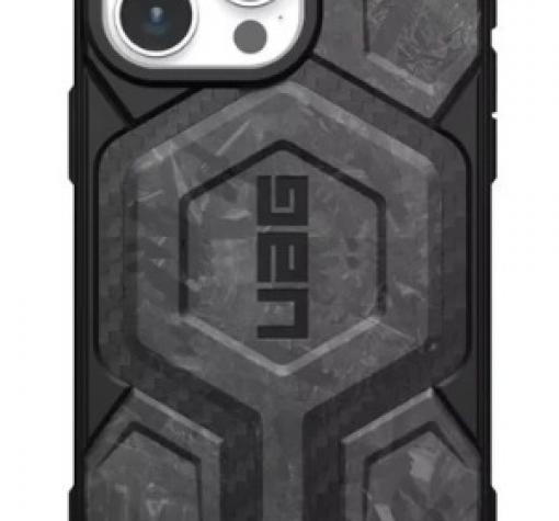 Луксозен удароустойчив гръб UAG / Urban Armor Gear Monarch Series с безжично зареждане MagSafe за Apple iPhone 16 Pro Max (6.9) - черен със сиво