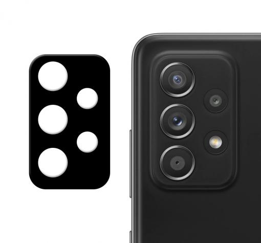 Удароустойчив протектор за камера / FLEXIBLE Nano Glass Camera Lens / на Samsung A52 / A52 5G - черен