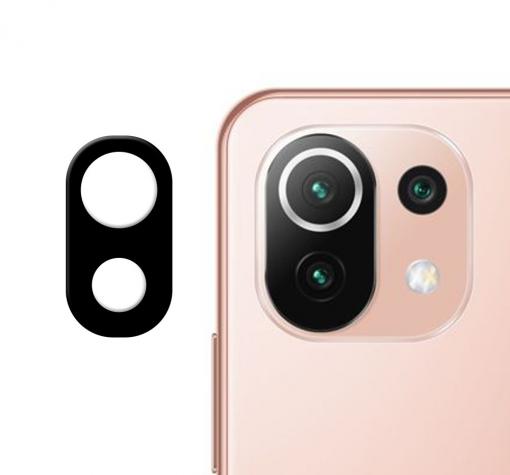 Удароустойчив протектор за камера / FLEXIBLE Nano Glass Camera Lens / на Xiaomi Mi 11 Lite - черен