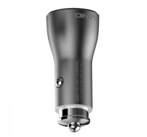Универсално зарядно за кола LDNIO C407Q Qualcomm Quick Charge с 2 USB порта 3.0 12V / Micro USB за Samsung, Lenovo, LG, HTC, Sony, Nokia, Huawei, ZTE, BlackBerry, Xiaomi и др. - сив