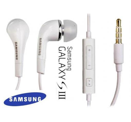 Оригинални 3,5 мм стерео слушалки / handsfree / за SAMSUNG - бели
